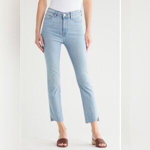 NWT Frame High Waist Step Hem Straight Leg Jeans